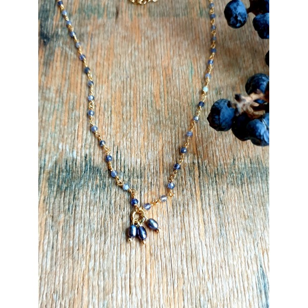 Hanka IN apyrankė-kaklo papuošalas su jolitu ir perlu